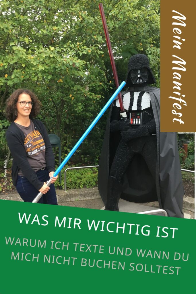 Pinterest-Pin zu meinem Texter-Manifest