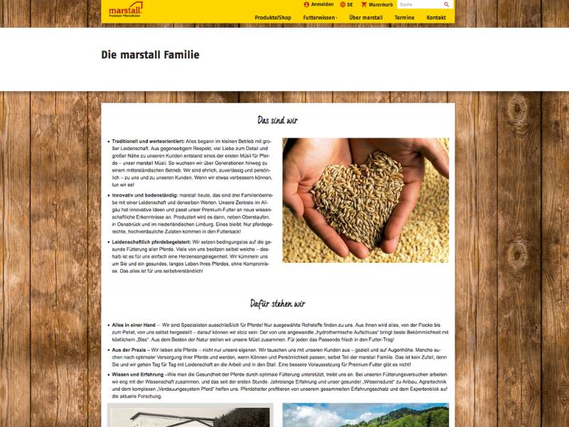 Marstall - der Futterexperte für Pferde