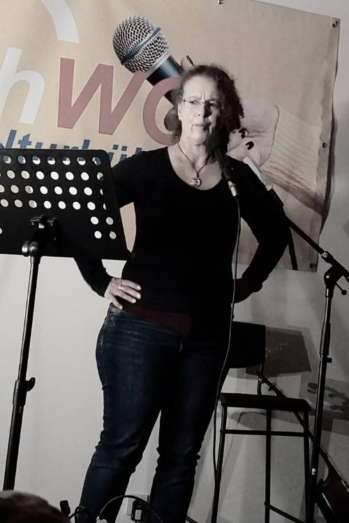 Manuela auf der Bühne